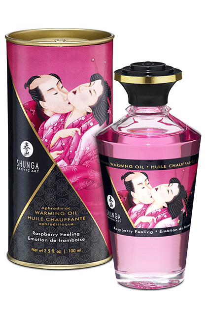 Shunga warming oil raspberry feeling