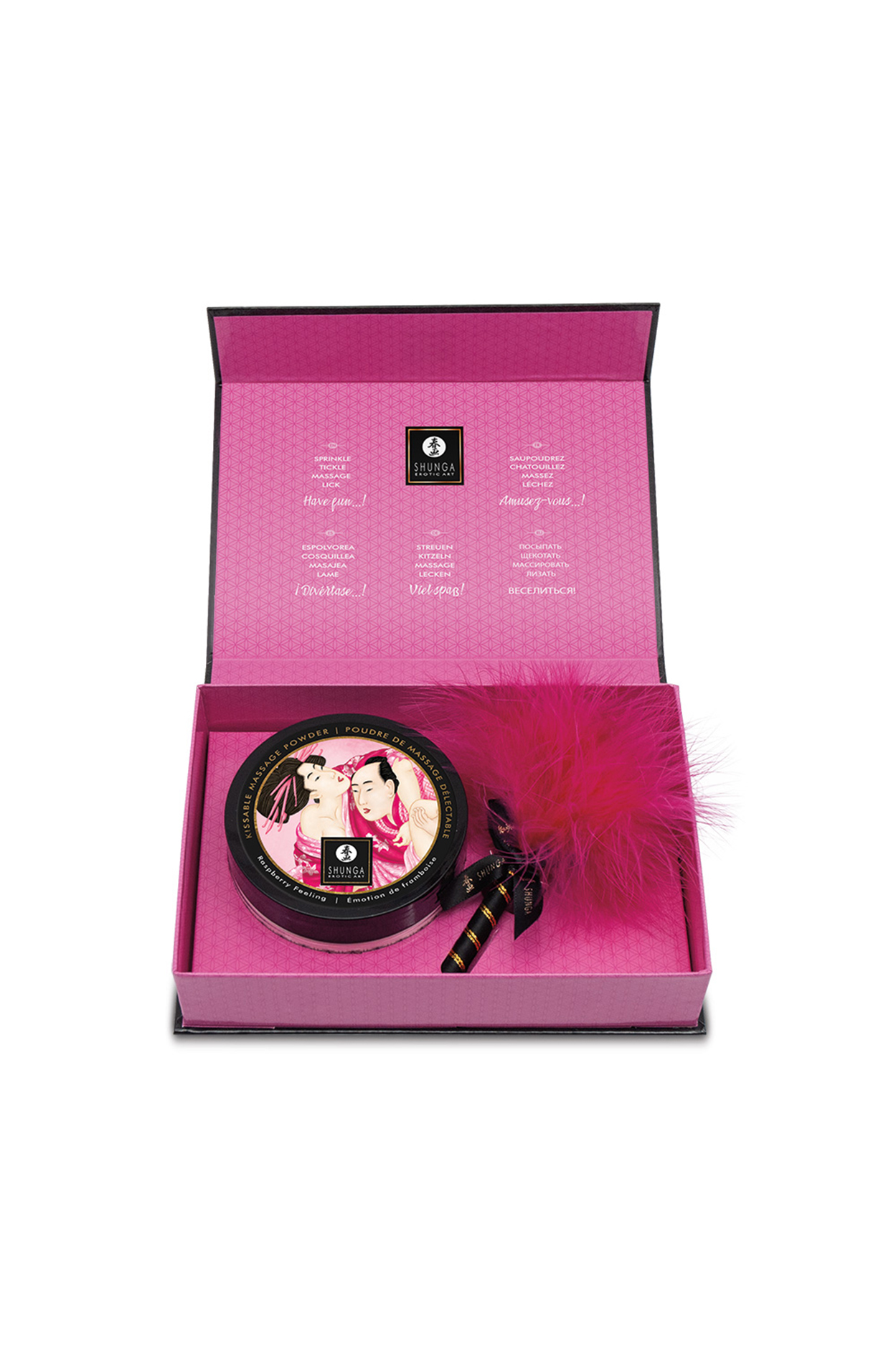 Shunga  kissable massage powder raspberry feeling
