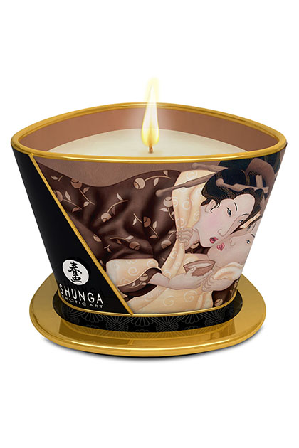 Shunga massage candle intoxicating chocolate