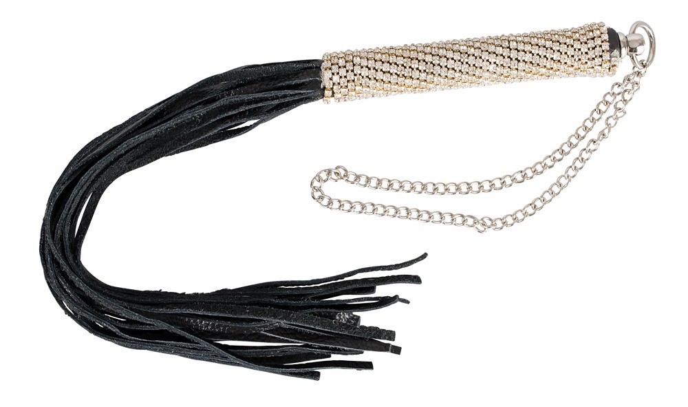Bad Kitty Mini Whip with Rhinestones