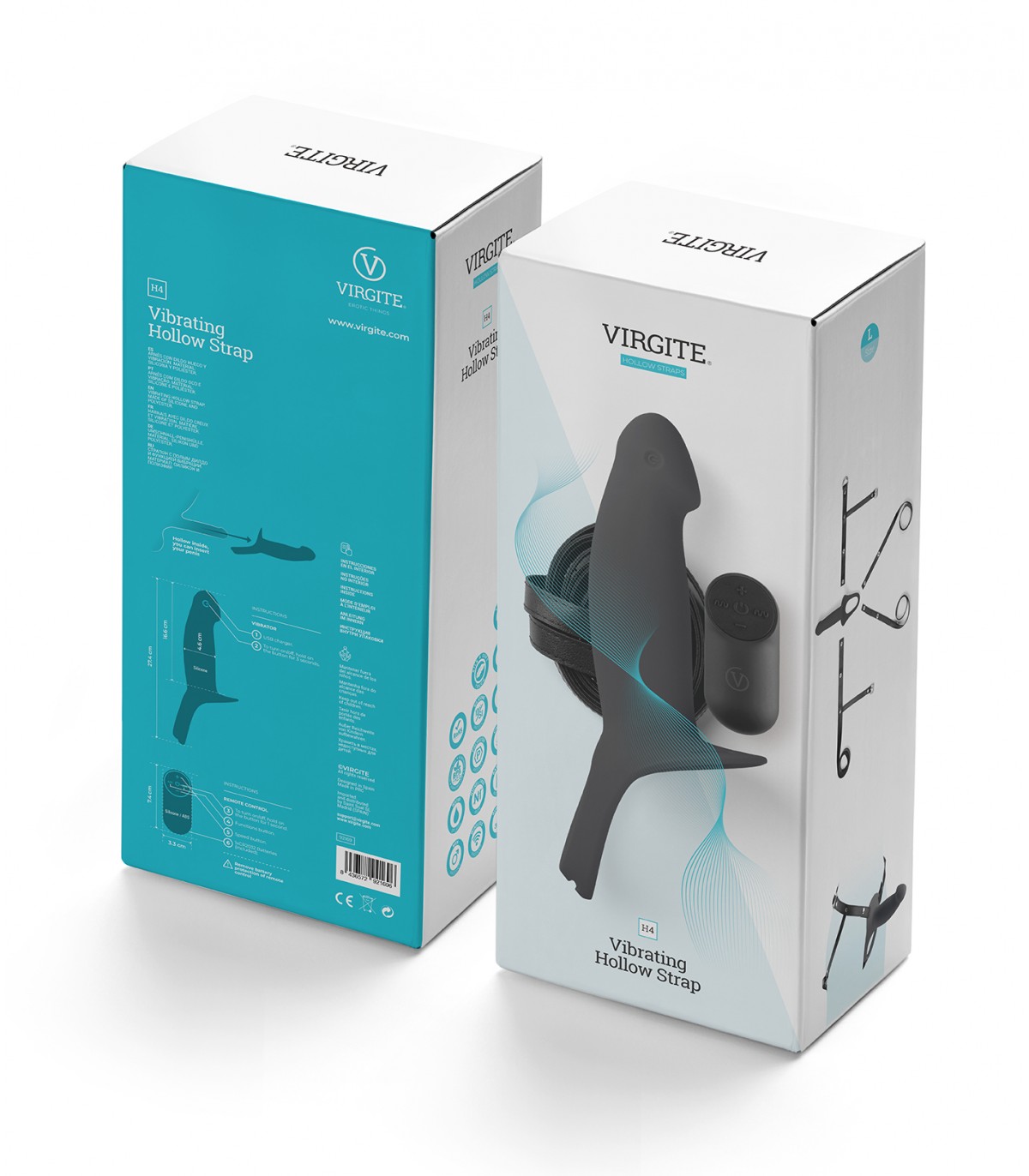 HOLLOW HARNESS W/ VIBRATION H4 SIZE L BLACK