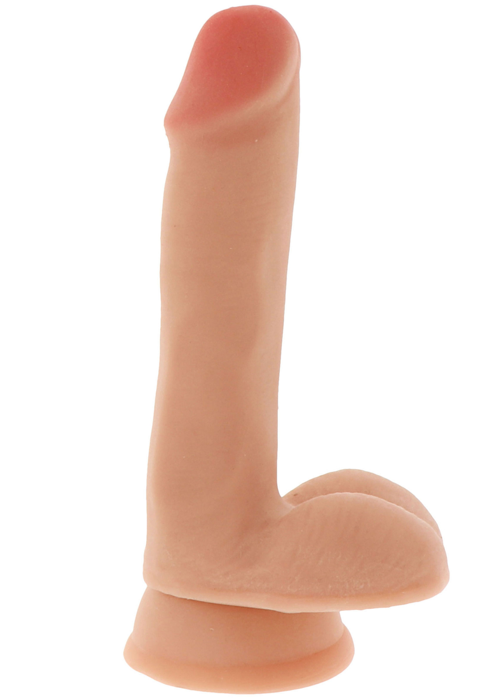 Dual Density Dildo 6 inch Balls