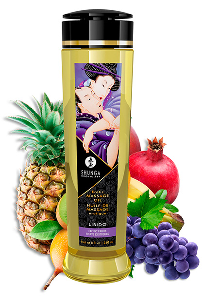 Shunga massage oil libido exotic fruits