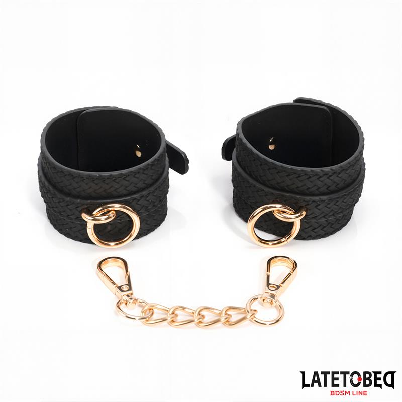Weaving patterns ankle cuff Golden Chain