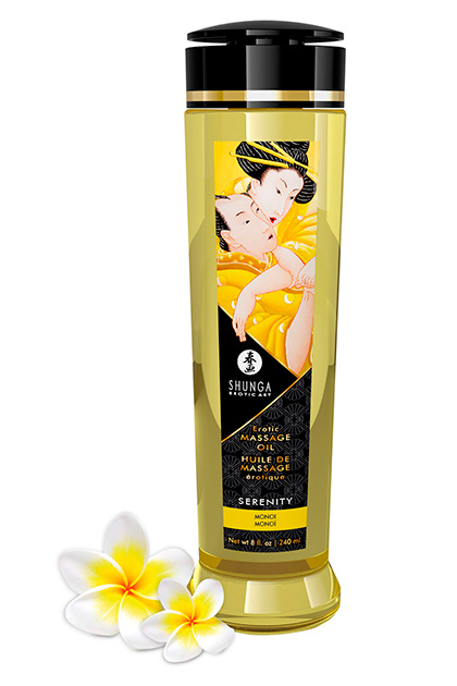 Shunga massage oil serenity monoi