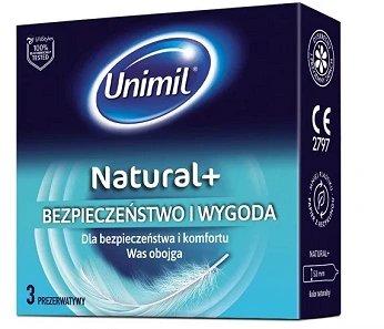 UNIMIL Prezerwatywy 3 NATURAL +