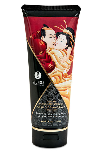 Shunga massage cream sparkling strawberry wine