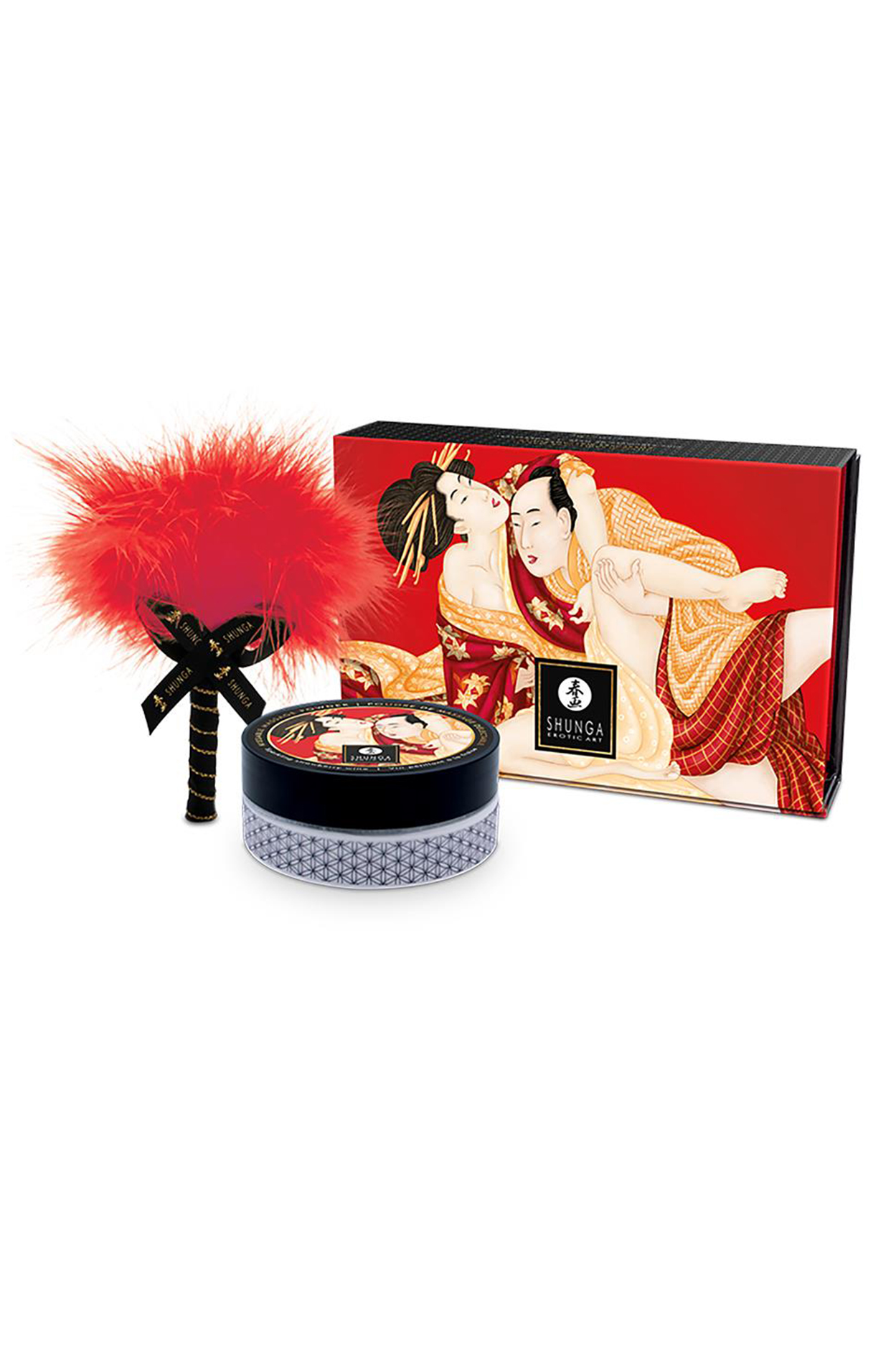Shunga kissable massage powder sparkling strawberry wine