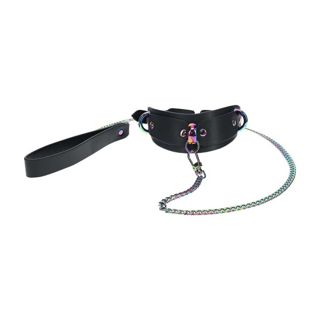 Venice Collection - Collar with Leash - Black