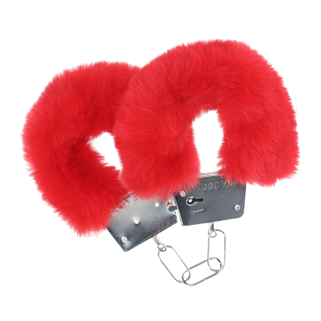 Classic Fluffy Handcuffs - Red