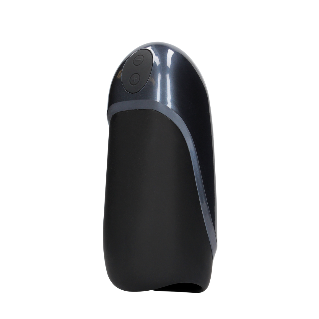 Vibrating Masturbator Sleeve - Licorice Black