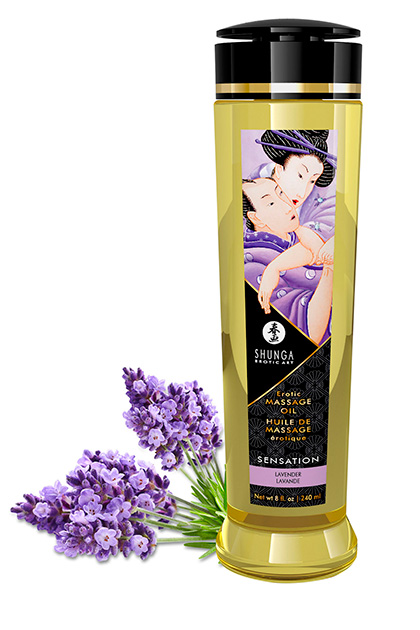 Shunga massage oil sensation lavender