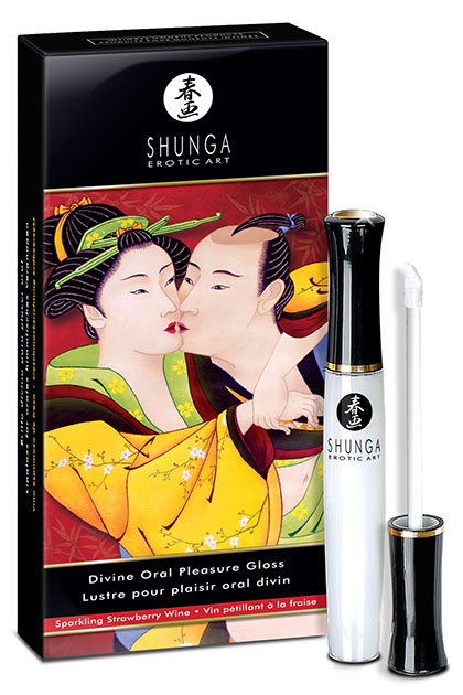 Shunga divine oral pleasure gloss strawberry sparkling wine