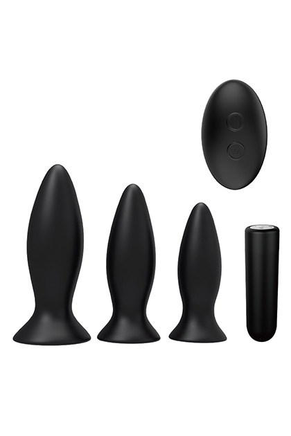 S Pleasures Premium Triplicity Plugs Kit Black