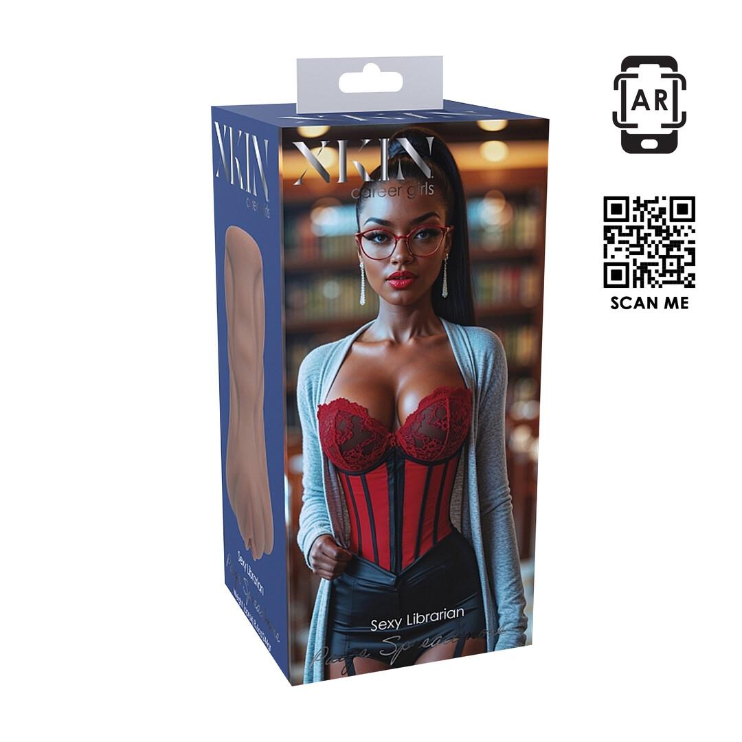 Carreer Girls - Sexy Librarian Paige Spreadmore - TPE Medium Masturbator - 244g - Brown