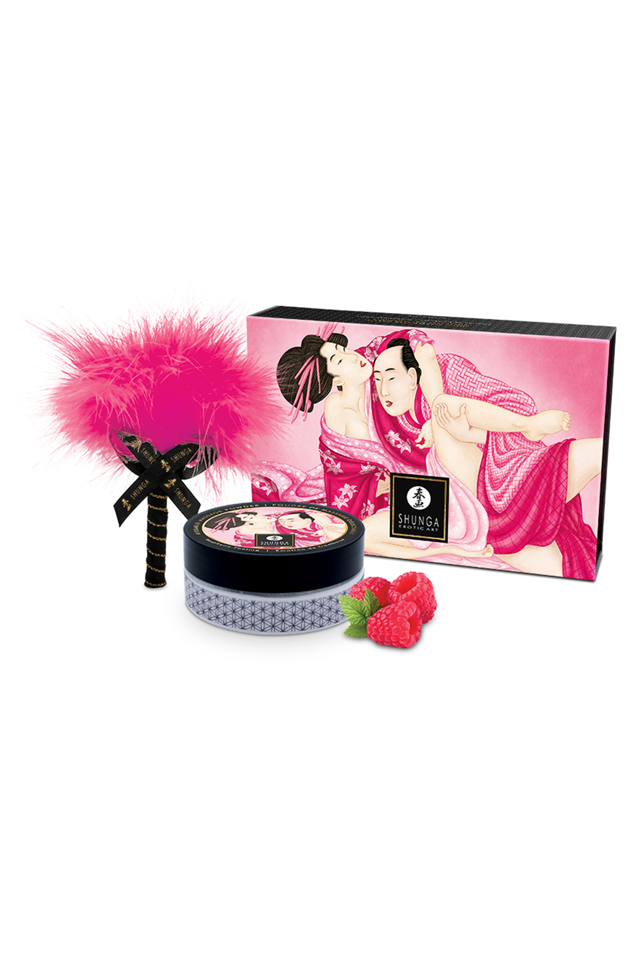 Shunga  kissable massage powder raspberry feeling