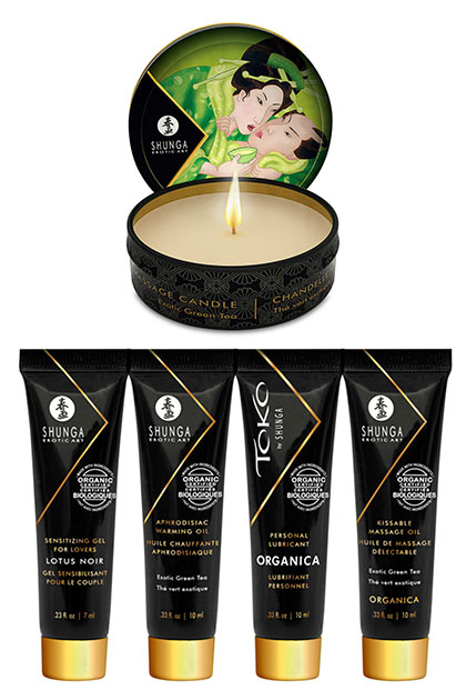 Shunga geisha's secret kit organica exotic green tea