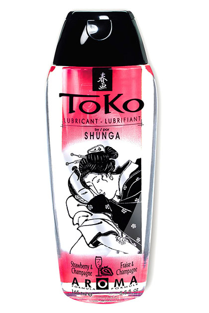 Shunga lubricant toko aroma strawberry sparkling wine