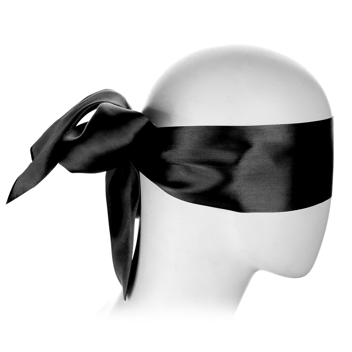 Kiotos BDSM Black Blindfold Satin Look