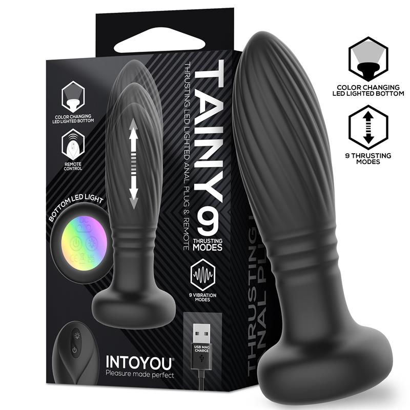 Tainy Thrusting Led Lighted Anal Plug Remote Cl,72