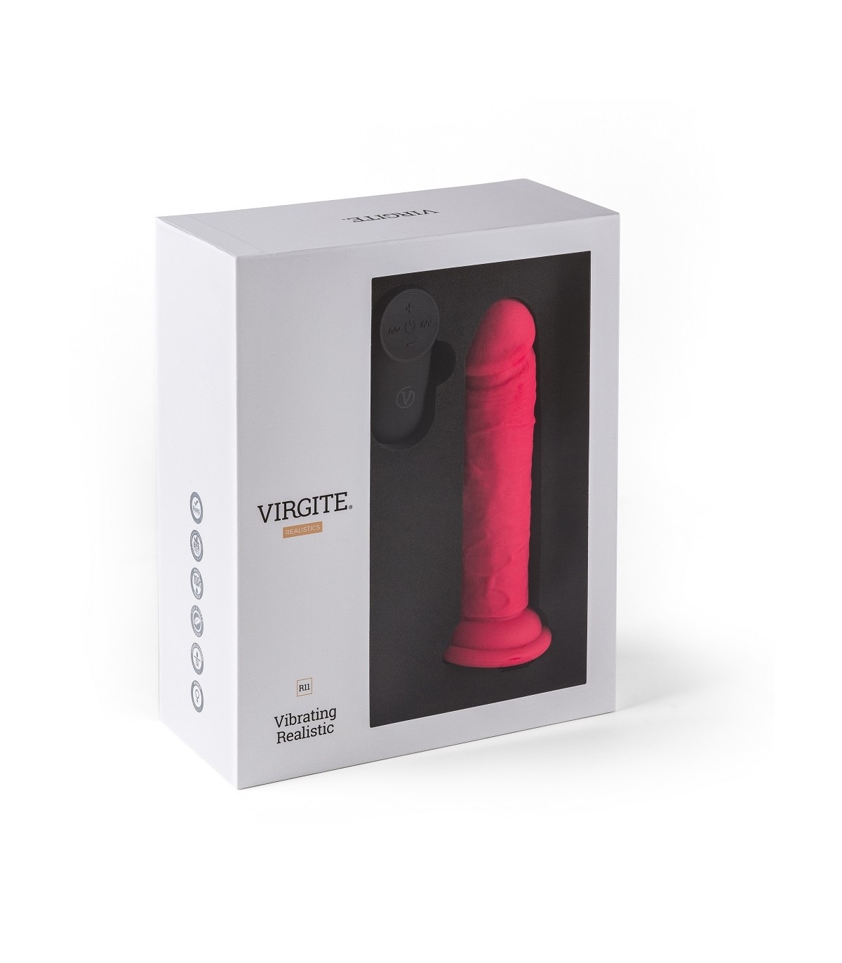 REALISTIC VIBRATOR "R11" PINK 14.4CM W/