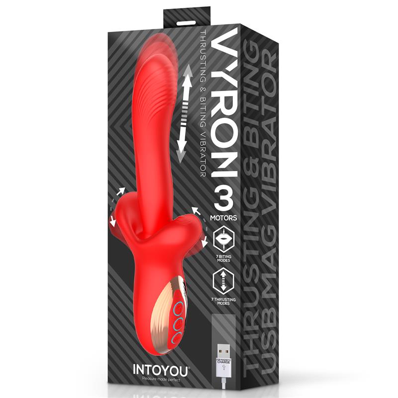 Vyron Thrusting & Biting Vibrator USB Clave 30
